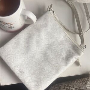 Fossil White Leather Crossbody Bag